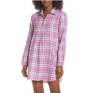 Ugg Gabri Purple Plaid Flannel Pajama Dress NWT